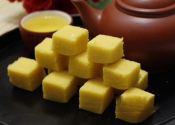 Sự kết hợp tuyệt vời giữa trà và bánh đậu xanh Hải Dương