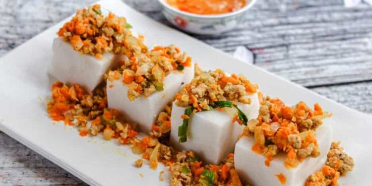 Bánh đúc mặn món ăn hấp dẫn thơm ngon