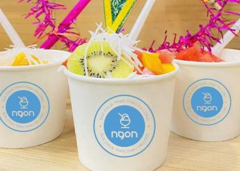 Hình ảnh những ly sữa chua trân châu Hạ Long gây sốt